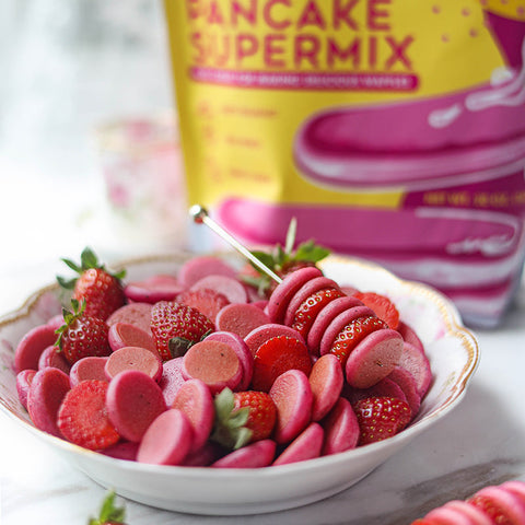 Power Pink Pitaya Mini Pancakes