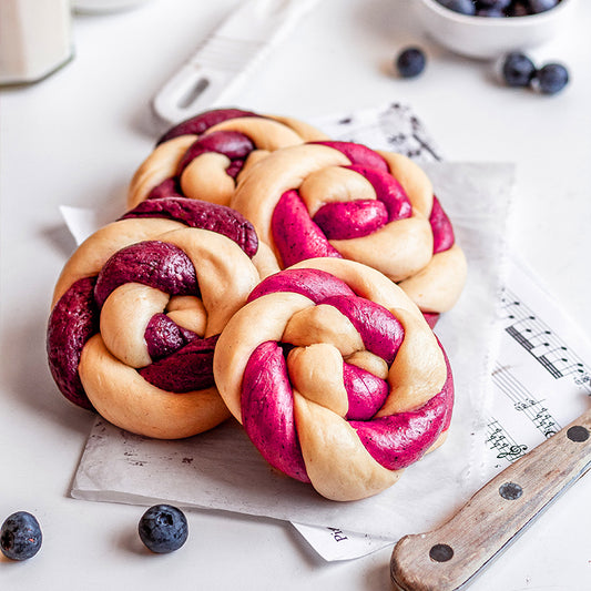 Suncore Foods Power Pink & Ultra Violet Pinwheel Pancakes