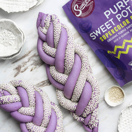 Suncore Foods Purple Sweet Potato Challah Bread
