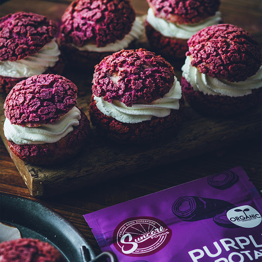 Suncore Foods Purple Sweet Potato Cream Puffs