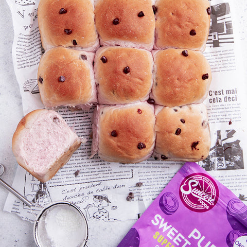 Purple Sweet Potato Japanese Soft Buns