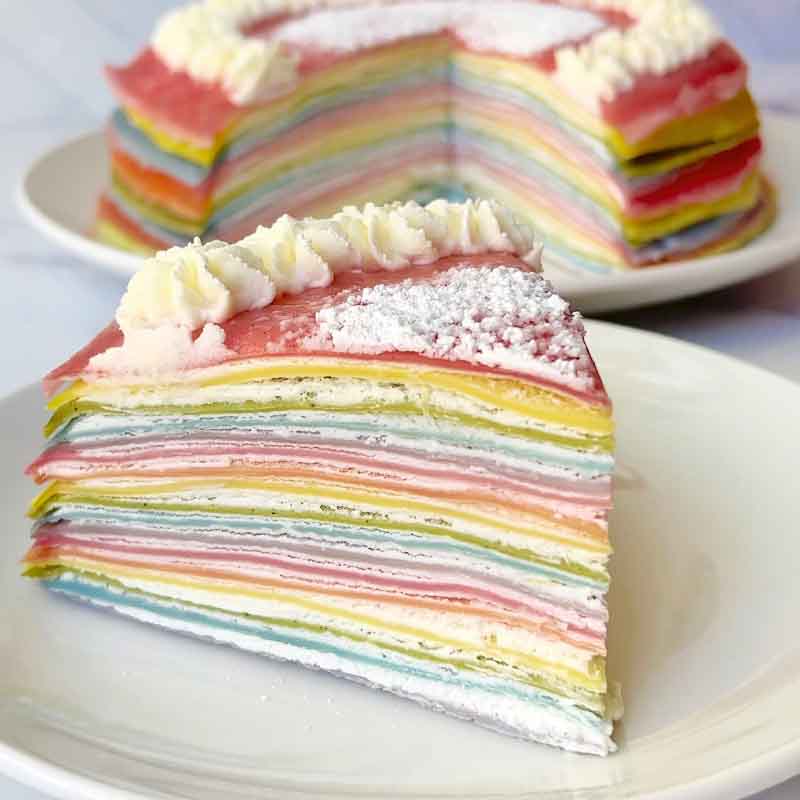 Suncore Foods Rainbow Crepes Cake