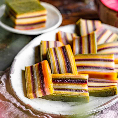 Rainbow Kue Lapid Pepe (Indonesian Layered Cake)