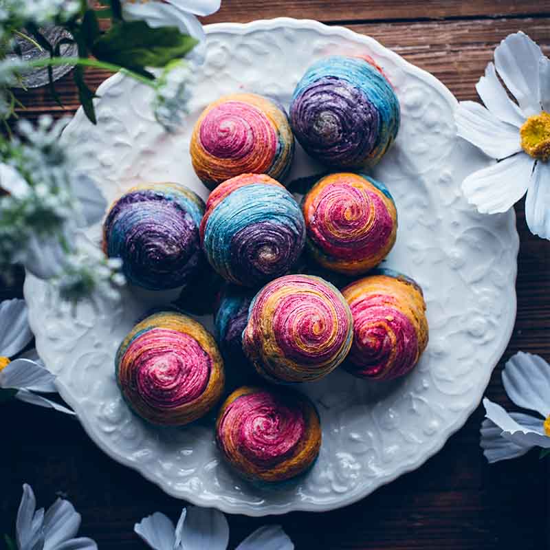 Suncore Foods Unicorn Rainbow Spiral Thousand Layer Pastry