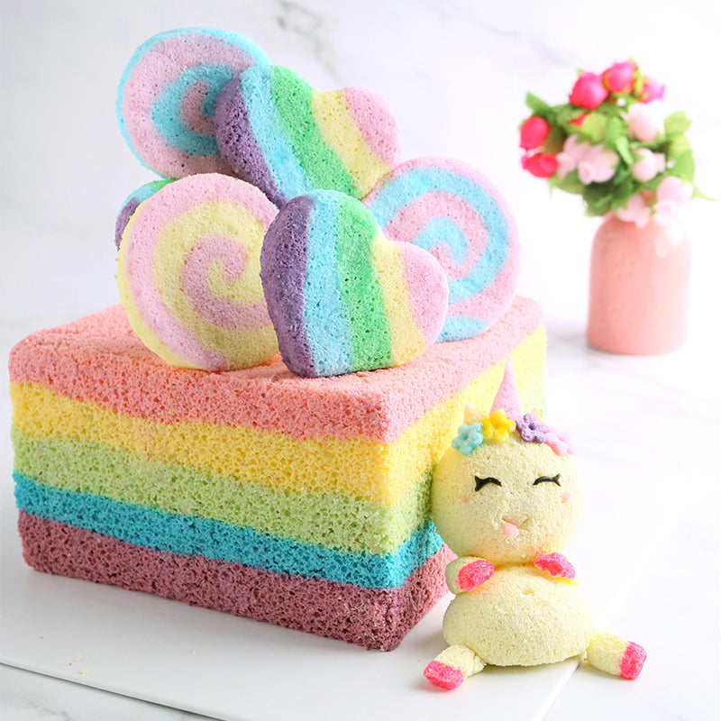 Suncore Foods Rainbow Unicorn Angel Cake