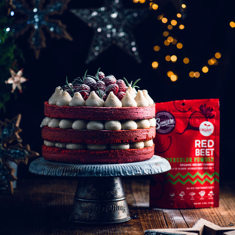 Red Beet Velvet Layer Cake