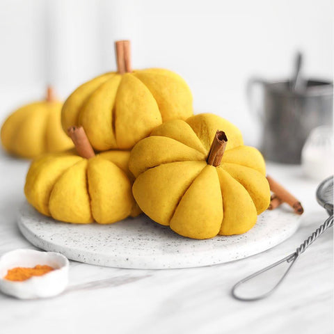 Autumnal Baked Sweet Potato Yam Turmeric Chai Safflower Spice Pumpkin Buns