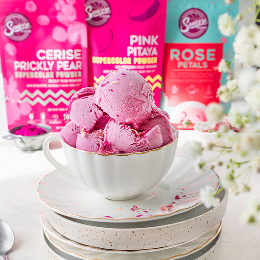 Suncore Foods No-Churn Rose Pink Pitaya Ice Cream