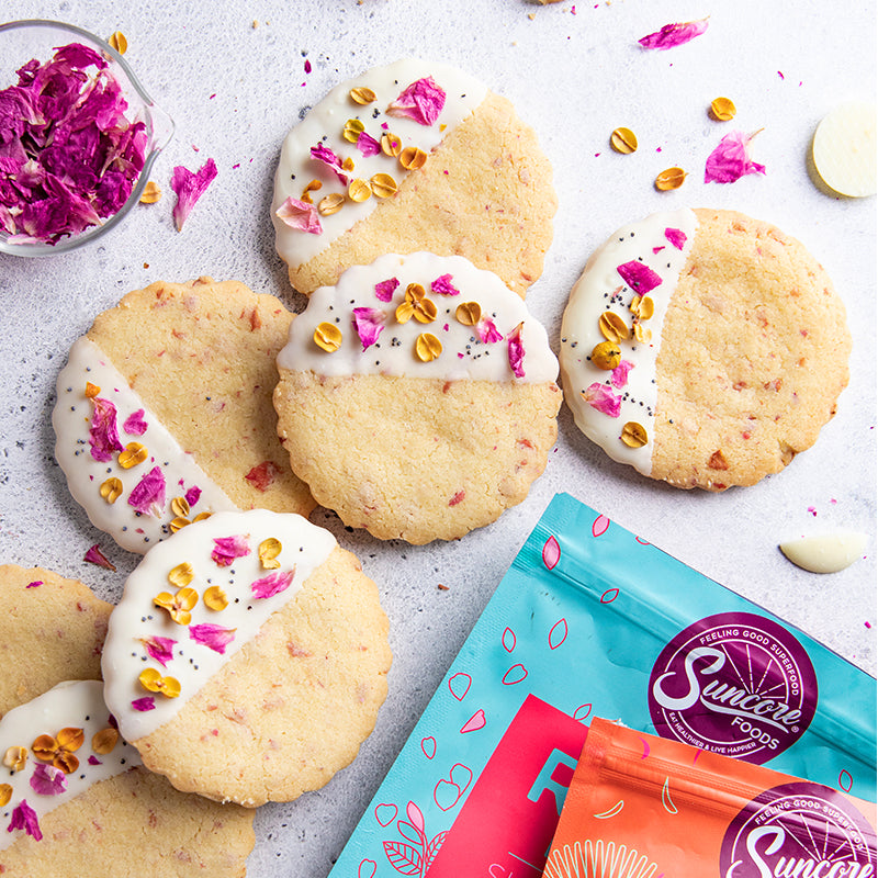Suncore Foods Rose Shortbread Cookies