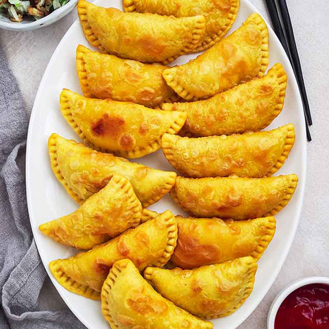 Shiitake Mushrooms Cabbage Fried Jiaozi