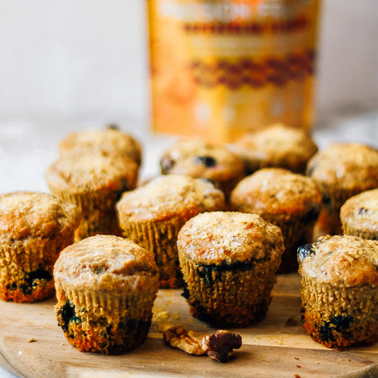 Suncore Foods Passion Fruit Blueberry Coconut Muffins