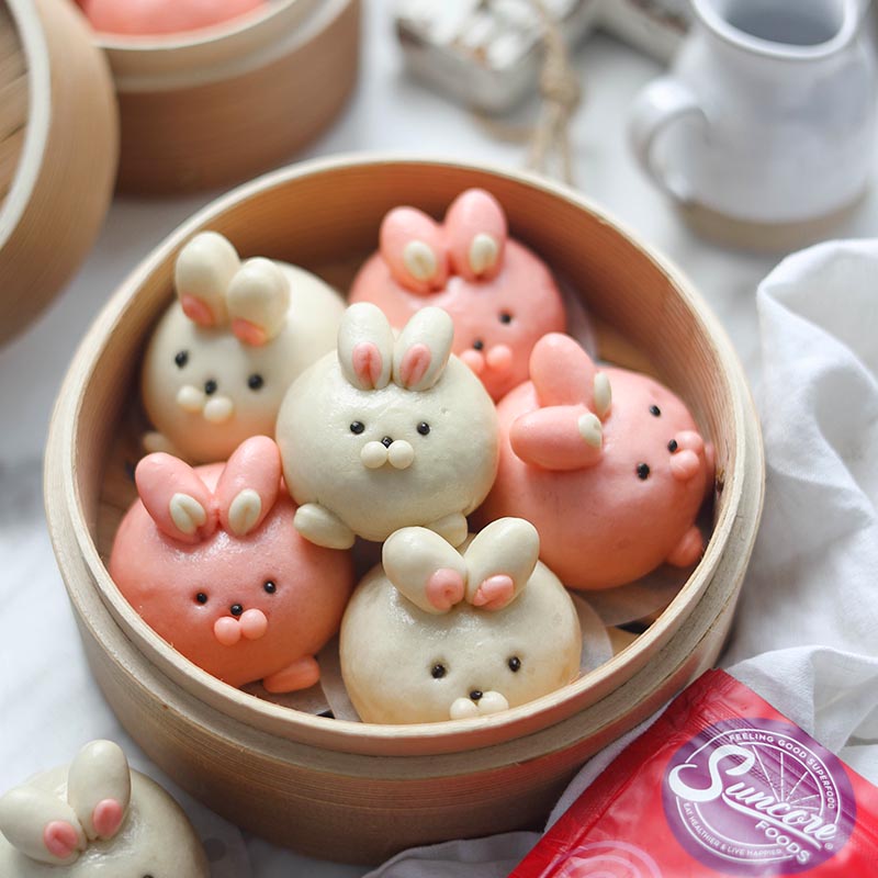 Suncore Foods Steamed Red Beet Year of the Bunny Buns