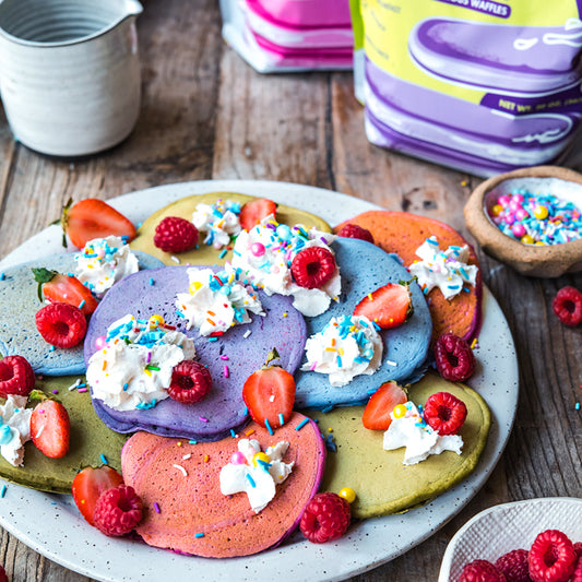Suncore Foods Rainbow Pancake Glory Morning Plate