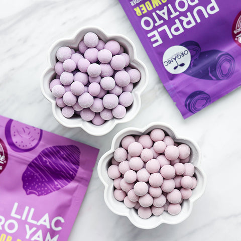 Taro Yam Sago with Yam & Purple Sweet Potato Boba