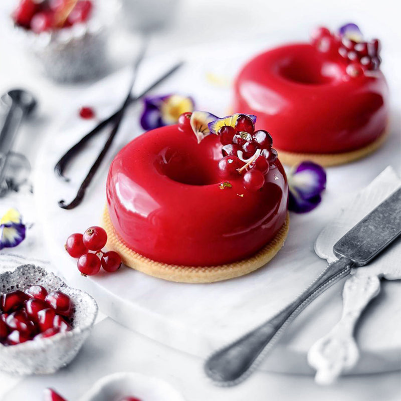 Suncore Foods Pomegranate Red Beet Glaze Vanilla Chocolate Mousse