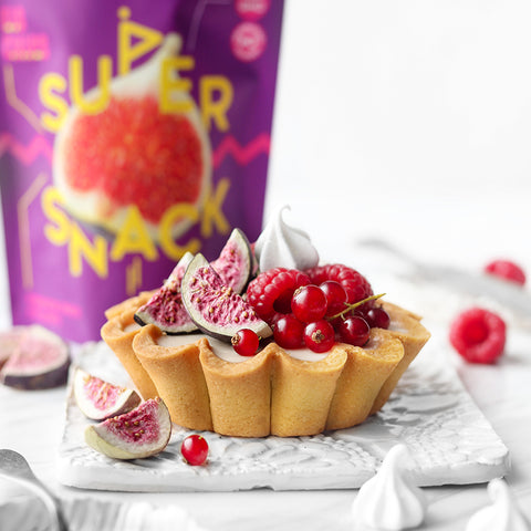 White Chocolate Ganache Tart with Fig Chips