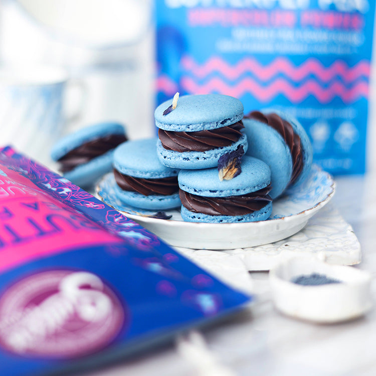 Blue Butterfly Pea Flower Macarons – Suncore Foods Inc.
