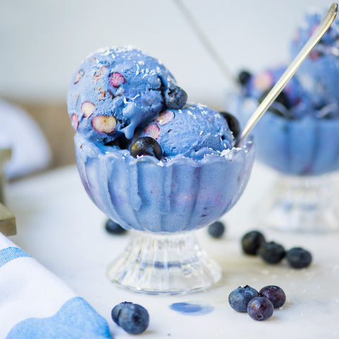 Blue Skies Butterfly Pea Cacao Hemp Ice Cream