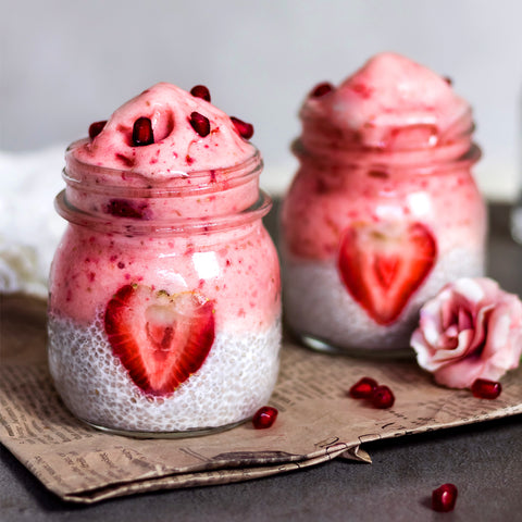 Chia Pudding Nice Cream Jars