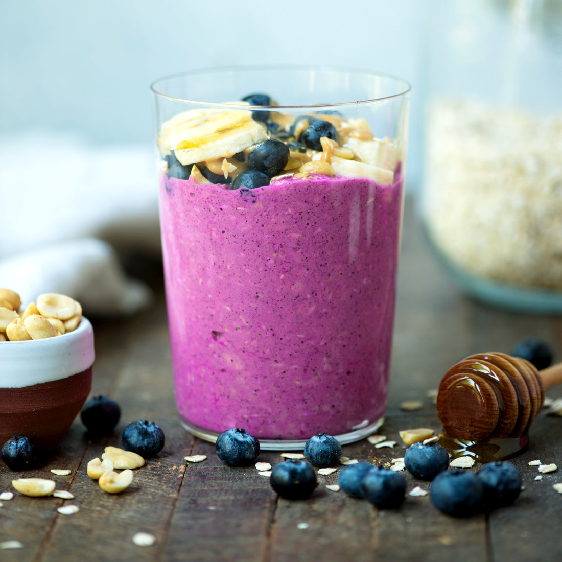 Suncore Foods Peanut Butter Pitaya Overnight Oats