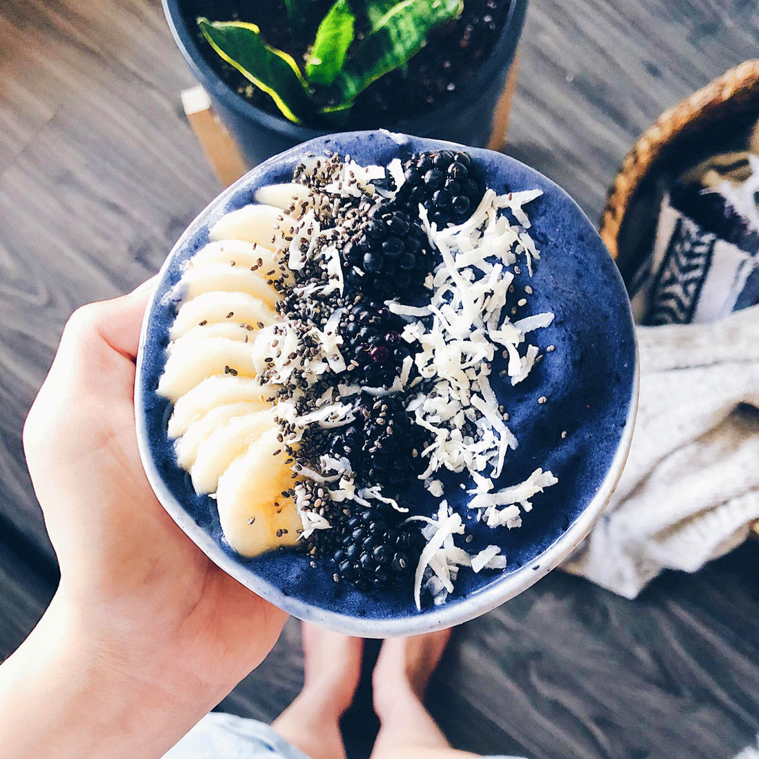 Suncore Foods Blue Butterfly Pea Smoothie Bowl