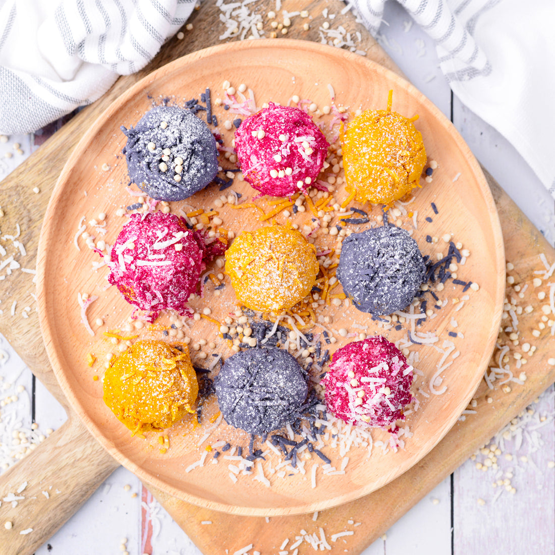 Suncore Foods Rainbow Coconut Bliss Balls