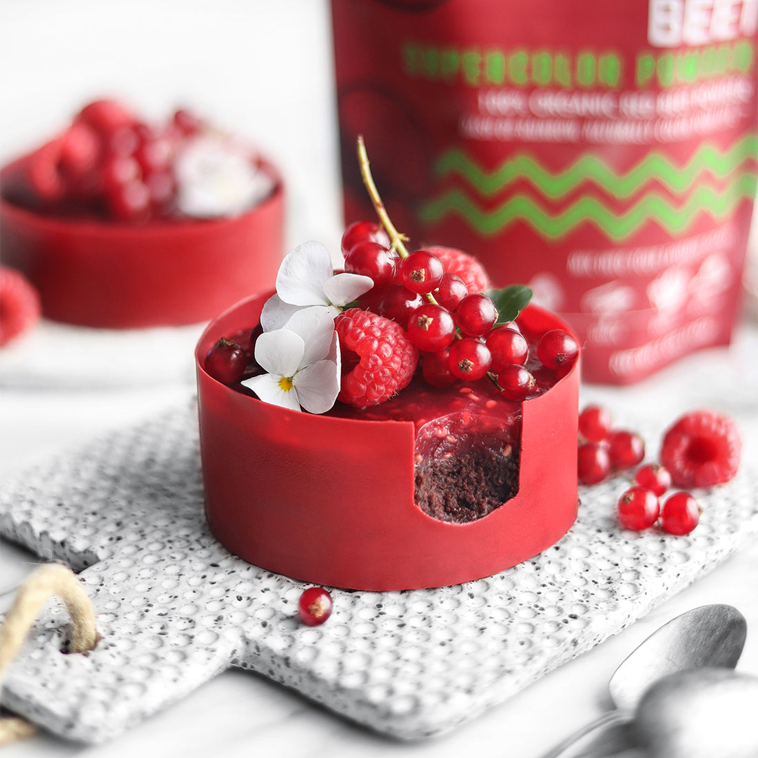 Suncore Foods Raspberry Chocolate Red Beet Cake
