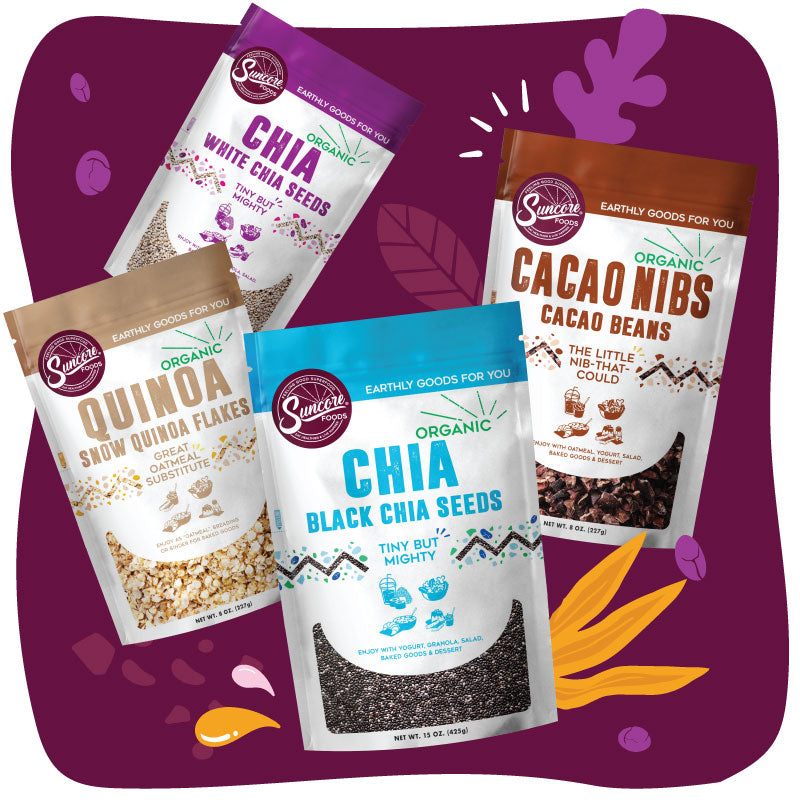 Packaged Locally Suncore Foods Superfoods: Chia, Cacao, Hemp & More | Organic – Suncore ...