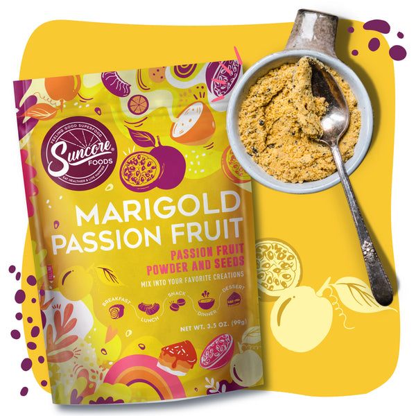 Marigold Passion Fruit Powder & Seeds
