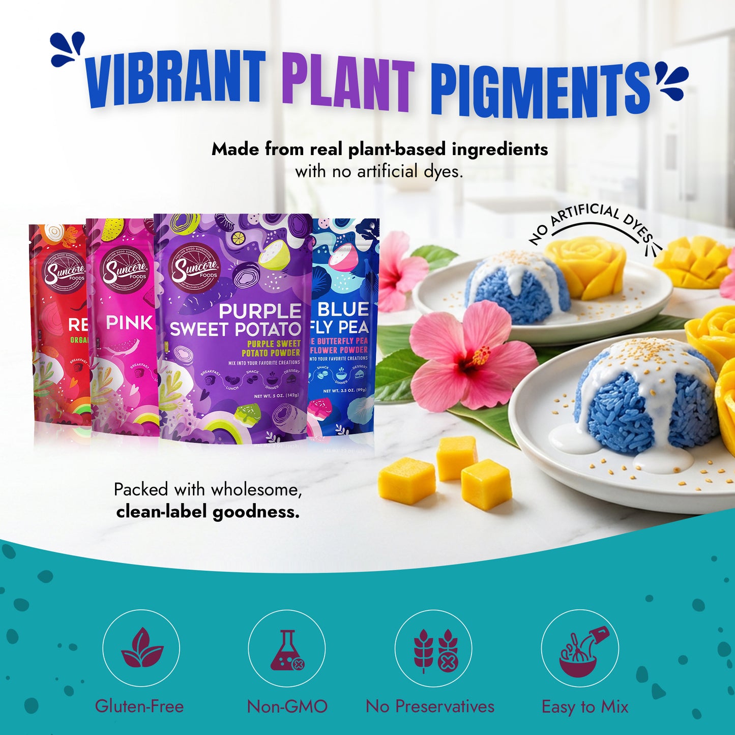 Natural Rainbow Food Coloring Bundle