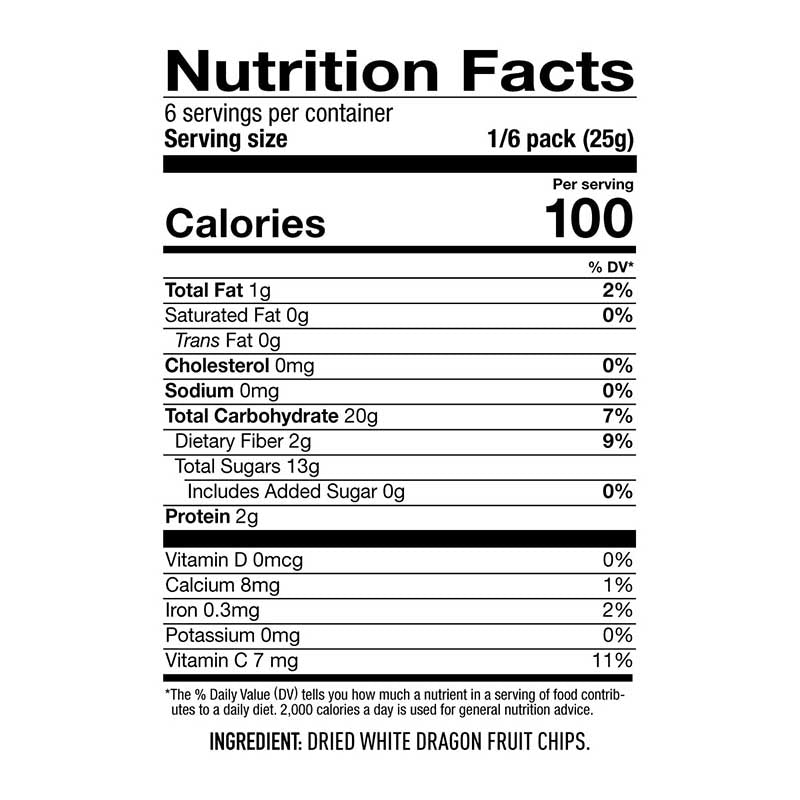 White Pitaya Dragon Fruit Chips - Quality Chips & Snacks from Suncore Foods - Just $16.59! Shop now at Suncore Foods Inc.