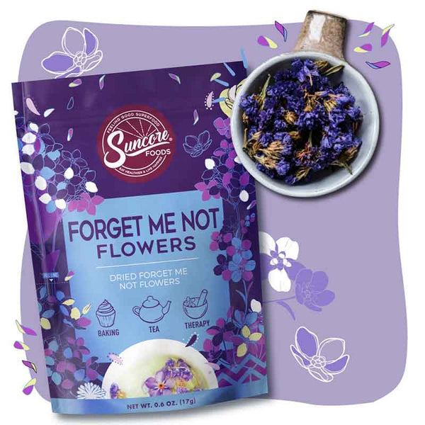 Forget Me Not Flowers - Premium Quality Edible Blooms from Suncore Foods - Just $10.59! Shop now at www.suncorefoods.com