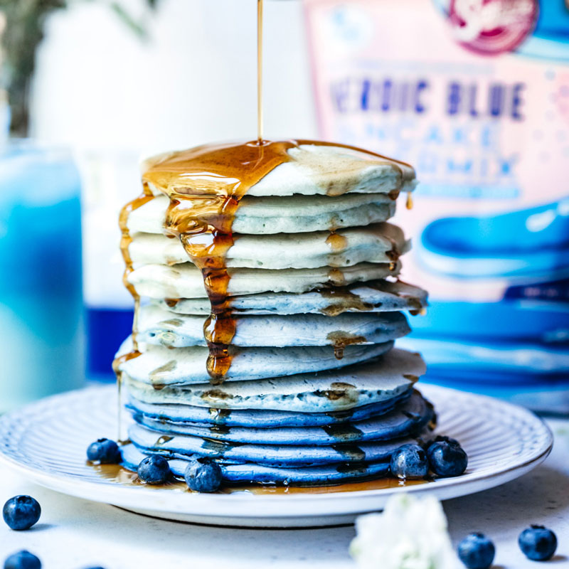 Heroic Blue Pancake & Waffle Powder Mix - Blue Spirulina - Quality Pancake & Waffle Mixes from Suncore Foods - Just $18.49! Shop now at Suncore Foods Inc.