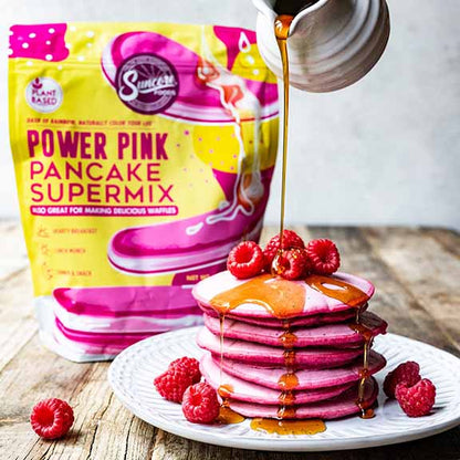Power Pink Pancake & Waffle Powder Mix - Pink Pitaya - Quality Pancake & Waffle Mixes from Suncore Foods - Just $18.49! Shop now at Suncore Foods Inc.